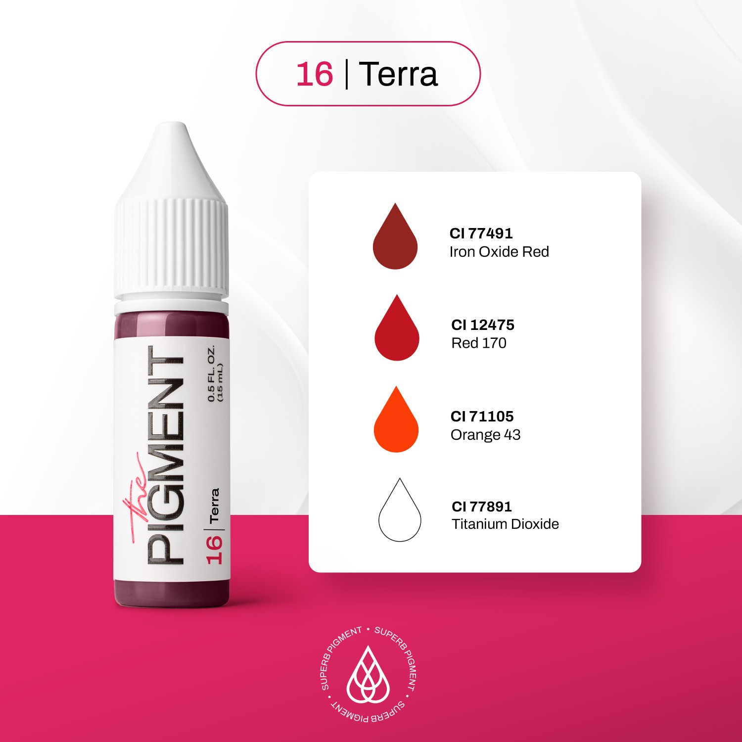 THE PIGMENT ტუჩის პიგმენტი Terra 15 მლ.